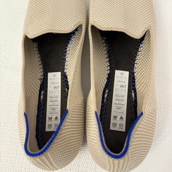 Rothy's The Loafer Shoes in Linen Double Stitch Women’s Size 7 - Picture 6 of 10